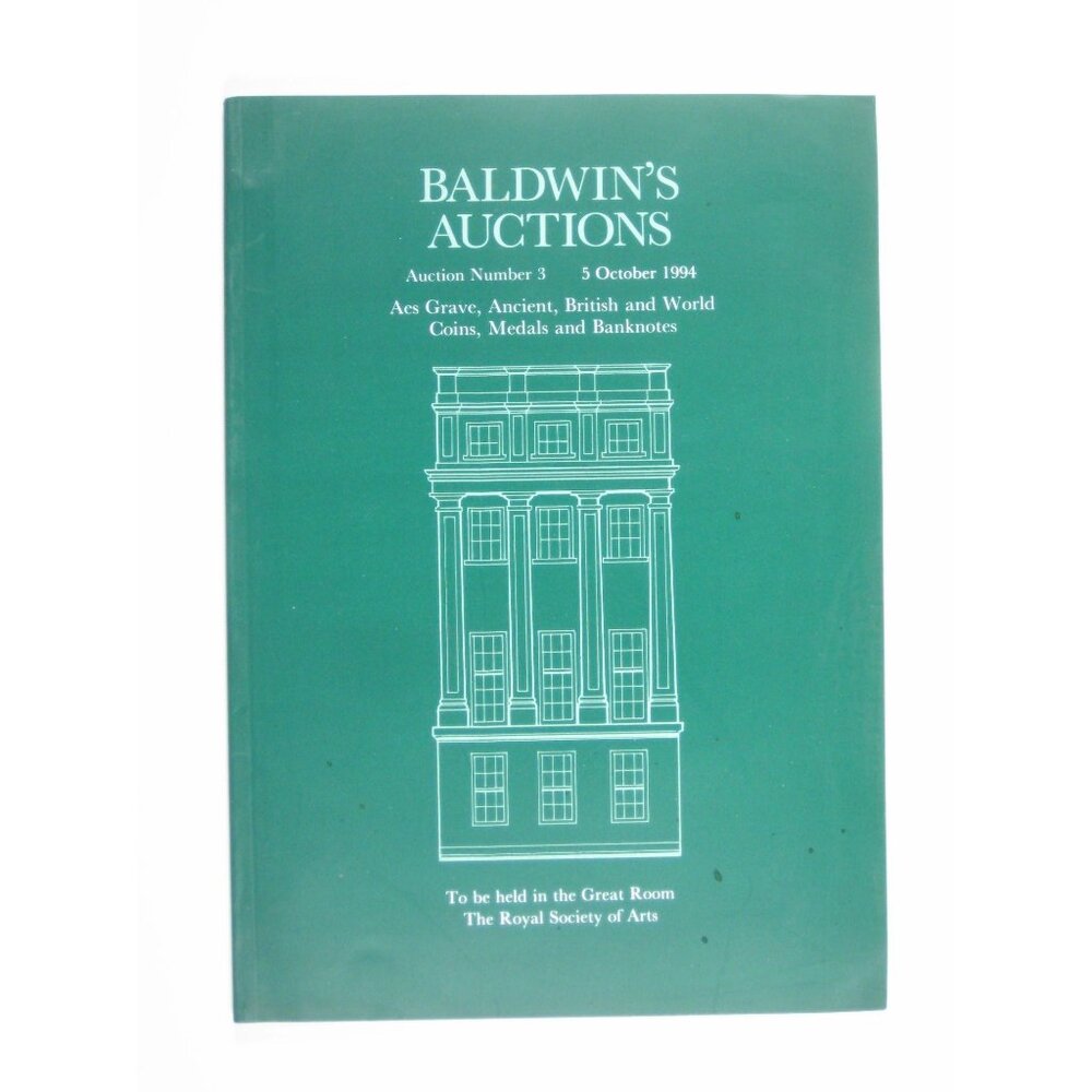 Baldwins Auctions Catalog October 1994 Coins Medals Banknotes No 3